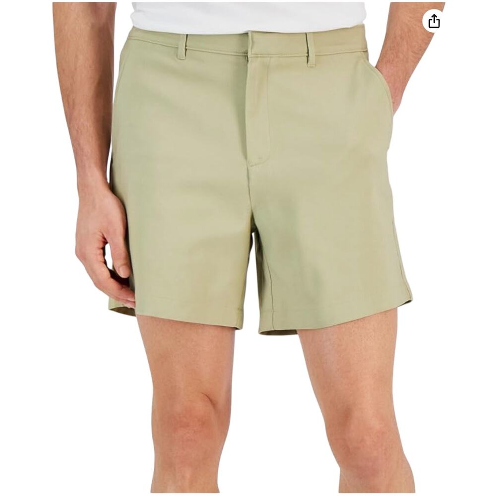 Alfani Men's Tech Performance Shorts Twill Size 38